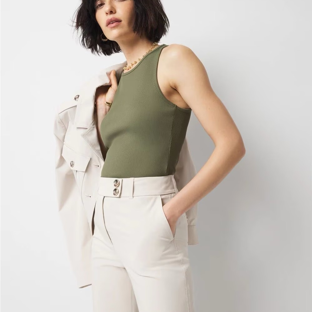 WHBM FORME Ribbed Stretch Tank
